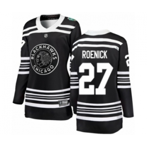 Women's Chicago Blackhawks #27 Jeremy Roenick Black 2019 Winter Classic Fanatics Branded Breakaway NHL Jersey