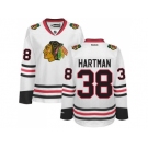 Women's Chicago Blackhawks #38 Ryan Hartman White Road Stitched NHL Jersey