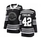 Women's Chicago Blackhawks #42 Gustav Forsling Black 2019 Winter Classic Fanatics Branded Breakaway NHL Jersey