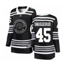 Women's Chicago Blackhawks #45 Luc Snuggerud Black 2019 Winter Classic Fanatics Branded Breakaway NHL Jersey