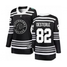 Women's Chicago Blackhawks #82 Jordan Oesterle Black 2019 Winter Classic Fanatics Branded Breakaway NHL Jersey