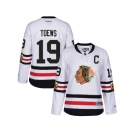 Women's Reebok Chicago Blackhawks #19 Jonathan 2017 Winter Classic Toews White Stitched NHL Jersey