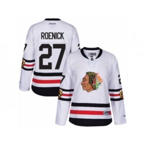 Women's Reebok Chicago Blackhawks #27 Jeremy Roenick Authentic White 2017 Winter Classic NHL Jersey