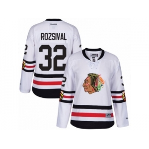 Women's Reebok Chicago Blackhawks #32 Michal Rozsival Authentic White 2017 Winter Classic NHL Jersey