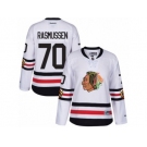Women's Reebok Chicago Blackhawks #70 Dennis Rasmussen Authentic White 2017 Winter Classic NHL Jersey