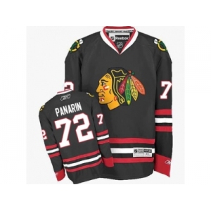 Women's Reebok Chicago Blackhawks #72 Artemi Panarin Premier Black Third NHL Jersey