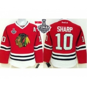 women nhl jerseys chicago blackhawks #10 sharp red[2015 stanley cup][patch A]