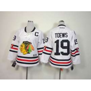 women nhl jerseys chicago blackhawks #19 toews white[2015 winter classic]