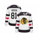 women nhl jerseys chicago blackhawks #81 hossa white[2016 stadium]
