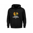 Chicago Blackhawks Majestic Black Critical Victory VIII Fleece Hoodie