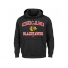 Chicago Blackhawks Majestic Black Heart & Soul Hoodie