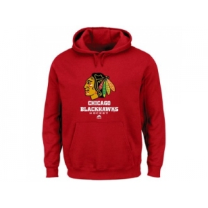 Chicago Blackhawks Majestic Red Critical Victory VIII Fleece Hoodie