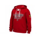 Chicago Blackhawks Reebok Stitch Red Em Up Lace Hoodie
