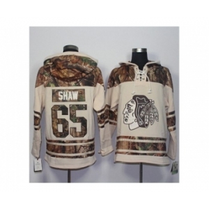 Men's Chicago Blackhawks #65 Andrew Shaw Cream Camo Stitched NHL Jersey