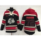 Men's Chicago Blackhawks #72 Artemi Panarin Black Sawyer Hooded Sweatshirt Stitched NHL Jersey