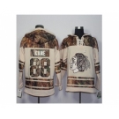 Men's Chicago Blackhawks #88 Patrick Kane Cream Camo Stitched NHL Jersey