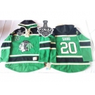 NHL Chicago Blackhawks #20 Brandon Saad Green St. Patrick's Day McNary Lace Hoodie 2015 Stanley Cup Stitched Jerseys