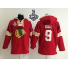 NHL Chicago Blackhawks #9 Bobby Hull Red 2015 Stanley Cup Pullover Hoodie Jerseys