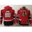 Youth Chicago Blackhawks #88 Patrick Kane Red Name & Number Pullover NHL Hoodie