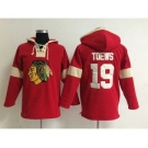 nhl jerseys chicago blackhawks #19 toews red-cream[pullover hooded sweatshirt]