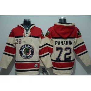 nhl jerseys chicago blackhawks #72 panarin red-cream[pullover hooded sweatshirt]