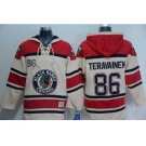 nhl jerseys chicago blackhawks #86 teravainen red-cream[pullover hooded sweatshirt]