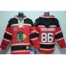 nhl jerseys chicago blackhawks #86 teravainen red[pullover hooded sweatshirt]