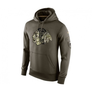 nhl jerseys chicago blackhawks nike green salute to service[pullover hooded sweatshirt]