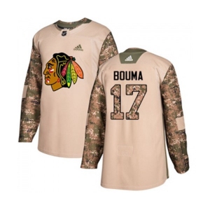 Youth Adidas Chicago Blackhawks #17 Lance Bouma Authentic Camo Veterans Day Practice NHL Jersey