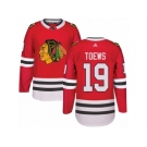 Youth Adidas Chicago Blackhawks #19 Jonathan Toews Authentic Red Home NHL Jersey