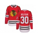 Youth Adidas Chicago Blackhawks #30 ED Belfour Premier Red Home NHL Jersey