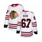 Youth Adidas Chicago Blackhawks #67 Tanner Kero Authentic White Away NHL Jersey