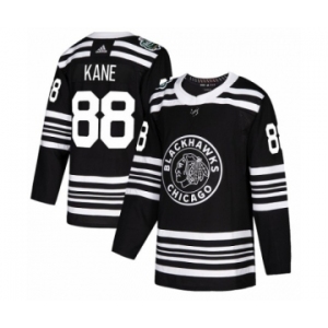 Youth Adidas Chicago Blackhawks #88 Patrick Kane Authentic Black 2019 Winter Classic NHL Jersey