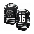 Youth Chicago Blackhawks #16 Marcus Kruger Black 2019 Winter Classic Fanatics Branded Breakaway NHL Jersey