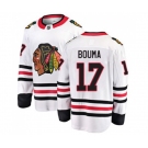 Youth Chicago Blackhawks #17 Lance Bouma Fanatics Branded White Away Breakaway NHL Jersey