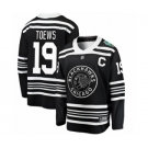 Youth Chicago Blackhawks #19 Jonathan Toews Black 2019 Winter Classic Fanatics Branded Breakaway NHL Jersey