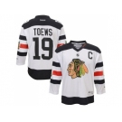 Youth Chicago Blackhawks #19 Jonathan Toews White 2016 Stadium Series Stitched NHL Jersey
