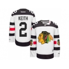 Youth Chicago Blackhawks #2 Duncan Keith White 2016 Stadium Series Stitched NHL Jersey