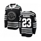 Youth Chicago Blackhawks #23 Brandon Manning Black 2019 Winter Classic Fanatics Branded Breakaway NHL Jersey
