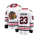 Youth Chicago Blackhawks #23 Michael Jordan Fanatics Branded White Away Breakaway NHL Jersey