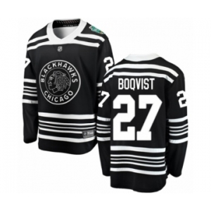 Youth Chicago Blackhawks #27 Adam Boqvist Black 2019 Winter Classic Fanatics Branded Breakaway NHL Jersey