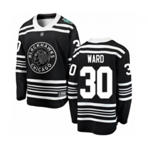 Youth Chicago Blackhawks #30 Cam Ward Black 2019 Winter Classic Fanatics Branded Breakaway NHL Jersey