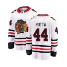 Youth Chicago Blackhawks #44 Jan Rutta Fanatics Branded White Away Breakaway NHL Jersey