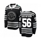 Youth Chicago Blackhawks #56 Erik Gustafsson Black 2019 Winter Classic Fanatics Branded Breakaway NHL Jersey