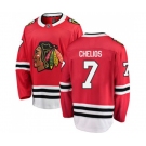Youth Chicago Blackhawks #7 Chris Chelios Fanatics Branded Red Home Breakaway NHL Jersey