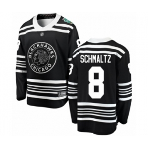Youth Chicago Blackhawks #8 Nick Schmaltz Black 2019 Winter Classic Fanatics Branded Breakaway NHL Jersey