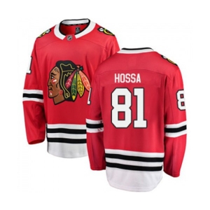 Youth Chicago Blackhawks #81 Marian Hossa Fanatics Branded Red Home Breakaway NHL Jersey