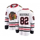 Youth Chicago Blackhawks #82 Jordan Oesterle Fanatics Branded White Away Breakaway NHL Jersey