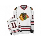 Youth Reebok Chicago Blackhawks #11 Andrew Desjardins Authentic White Away NHL Jersey