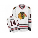 Youth Reebok Chicago Blackhawks #14 Richard Panik Premier White Away NHL Jersey